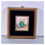 Miniature Still Life | Oil on board. Signed lower right. Dimensions: h. 7.25 x w. 6.75 x d. 1.25 in 