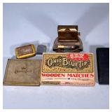 (6pc) TOBACCO LOT | Mixed lot of various tobacco & smoking related items including: Sealed box of Oh