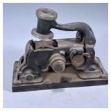Aurora Dater Stamper | Antique aurora dater stamper and brass dater die Dimensions: h. 6.5 x w. 3.5 