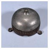 ANTIQUE ALARM BELL | Antique metal wall mounted alarm bell Dimensions: h. 3 x dia. 4 in