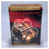 NIB BUTTERFLY MUSICAL JEWELRY BOX | New in box brass & acrylic butterfly form musical jewelry box Di