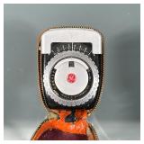 GE Light Meter | General Electric Exposure Meter type PR-1, in a Diamond branded stitched leather ca