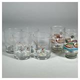 (6pc) PAINTED DUCK GLASSES