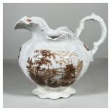 Large Antique Pitcher By Royal Crownford Ironstone