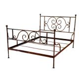 SUBSTANTIAL BESPOKE WROUGHT IRON / STEEL BEDFRAME