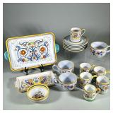 (17pc) Italian Pottery Set