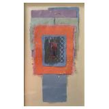 Priscilla Robinson (American, 1948) Collage - "Nebo XXI" | Papers of various colors, forms, material