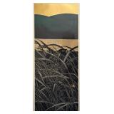 Katsunori Hamanishi (Japanese, 1949-) Mezzatint - "Division" | Landscape scene of a lively growth of