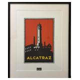Michael Schwab (American, 1952-) - "Alcatraz" | Illustration of Alcatraz, an island located in San F