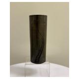 Studio Pottery - Brutalist Style Vase | Studio pottery vase in a dark, earthy brown glaze, crafted i