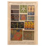 (2pc) Owen Jones (English, 1809-1874) Prints - "The Grammar of Ornament" | elections from "The Gramm