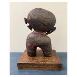 Mervat El Sweifi (Egyptian, 1951-) Ceramic Figurine - "Egyptian Woman" | Abstract sculptural ceramic