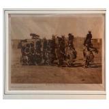 Edward Sheriff Curtis (American, 1868-1952) - "Tablita Dance, San Ildefonso" | Scene depicts the Tab