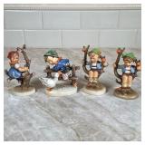 (4pc) Sitting Hummel Figurines | Dimensions: h. 4.5 in (tallest)