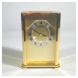 Seiko Brass Quartz Mantel Clock | With Westminster-Whittington chimes. Battery run. Engraved on top 