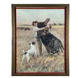 ARTHUR WARDLE (British, 1864-1949) LITHOGRAPH PRINT | Color lithograph print of "Got Him!!!" by Arth