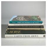 (6pc) Coffee Table Books | Including: Unique Golf Resorts of the World, Earth from Above, The New Yo