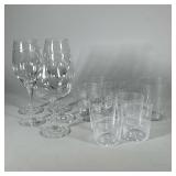 (12pc) Lot Glass Stemware | Selection of different glasses including Riedel and Rocco Bormioli.