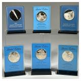 THE FRANKLIN MINT STERLING SILVER SPACE MEDALS | Collection of Franklin Mint sterling silver commemo