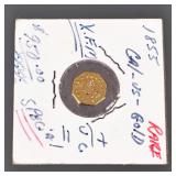 REPLICA 1855 U.S. CALIFORNIA GOLD PIECE | Of octagonal shape, says 