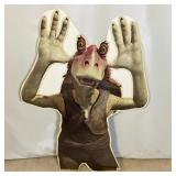 STAR WARS JAR JAR BINKS STANDEE | Double sided cardboard promotional Jar Jar standee from Star Wars 