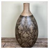 IMAX POTTERY VASE | Large Imax Vase “Made in the Philippines”, #54011. In a nice earth tones design.