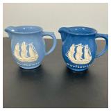 DARTMOUTH MAYFLOWER PITCHERS | Two Mayflower Commemorative Pitchers “Hand Made in England” in 1957. 