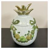 LOS ANGLES POTTERIES COOKIE JAR | Vintage Pineapple Cookie Jar Impressed on underside “Los Angles Po