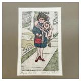 MARCIA WILSON (1937-2018) ETCHING | “Staying Together”, colored etching, signed and titled in pencil