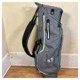 PING GOLF BAG | A Vintage Ping Hoofer 201 light weight cart bag, 2001-2003, in Heathered grey/white 