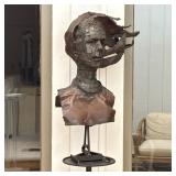 Bronze Sculpture | Woman in the Wind | Mounted on a scrolled pedestal; sculpture h. 28.5 in. Dimensi
