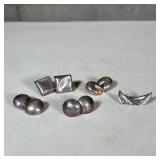 (5pc) Mexican Sterling & Other Earrings | Three with fineness mark, one pair signed, but with no app