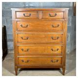 National Mt. Airy Chest of Drawers | Classic tall dresser having five dovetailed drawers with groove