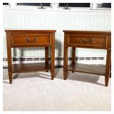 National Mt. Airy Chest of Drawers | Nightstand / end tables, each with a single drawer over an open