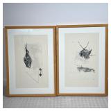 (2pc) Andrew Wyeth Prints | Dimensions: h. 21 x w. 16 in (ea. frame)