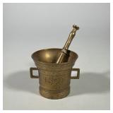 1825 Brass Mortar & Pestle