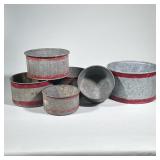 (6pc) Lot Of NYC “Sealed” Metal Containers