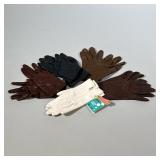 (5pc) Vintage Leather Gloves Sz 6