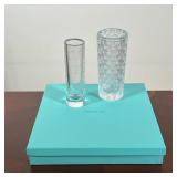 (3pc) TIFFANY & CO. AND KATE SPADE GLASS BUD VASES
