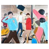 VINCENT FULGENZI (American, 20th Century) OIL ON CANVAS | Students Oil on canvas h. 24 x w. 30-1/4 i