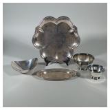 (5pc) Reed & Barton & Other Silverplate | Two International Revere-style bowls, a Reed & Barton tria