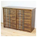 VANGUARD FURNITURE DISTRESSED WOOD APOTHECARY STYLE CABINET | Vanguard Furniture wood cabinet featur
