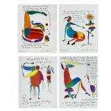 (4pc) BRIAN ANDREAS (AMERICAN, b. 1956) FOUR PRINTS | Angels of Mercy; Great Game; Bittersweet; Blue
