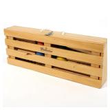 BUDWEISER BRANDED WOODEN BOXED CROQUET SET | This Budweiser branded croquet set is housed in a slatt