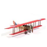 FABRIC WRAPPED MODEL BIPLANE THE FLYING CIRCUS | Large-scale biplane model featuring fabric-wrapped 