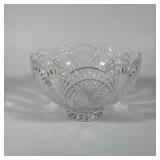 WATERFORD CRYSTAL SEAHORSE PATTERN LEAD CRYSTAL PEDESTAL BOWL | Lead crystal pedestal bowl featuring