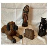 Carved Wood Decor Collection � Folk Art & Animal Figures