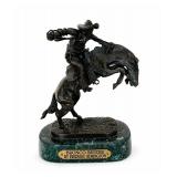 Frederic Remington Bronco Buster Western Cowboy Sculpture Statue