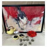 Yellow Nasco Tea Set, Abstract Art And More