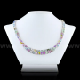 Multi Colored Sapphire and White Diamond Necklace (28126-445)